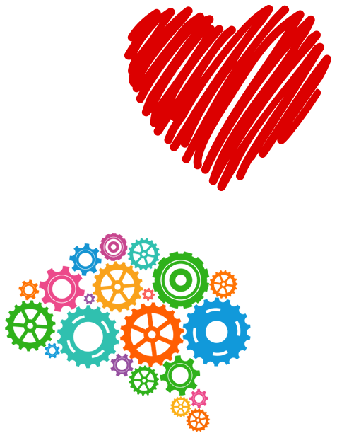 An image of a heart and a mind to signify reaching hearts and minds.